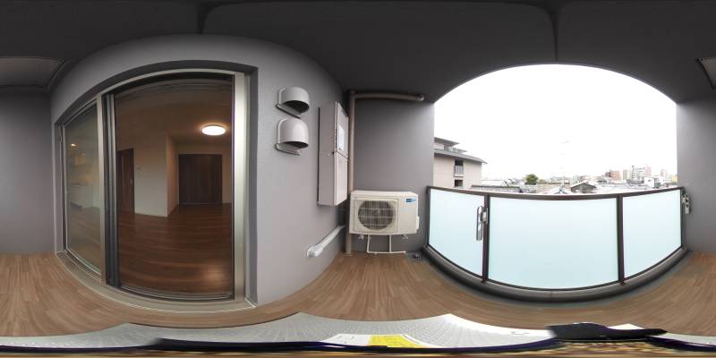 パノラマ画像バルコニー