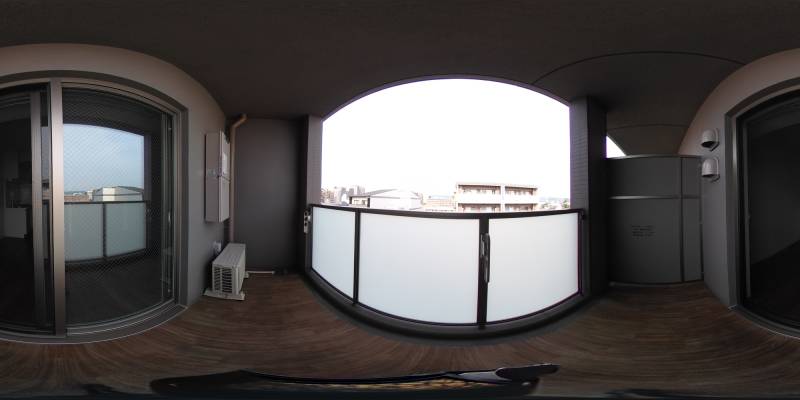 パノラマ画像バルコニー