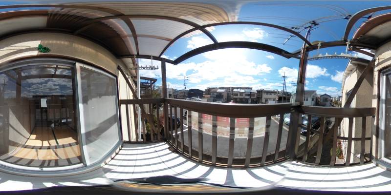 パノラマ画像バルコニー