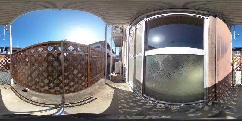 パノラマ画像バルコニー