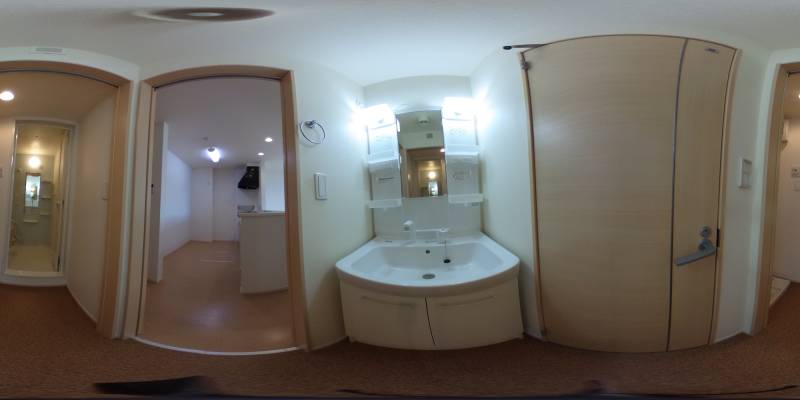 パノラマ画像洗面所