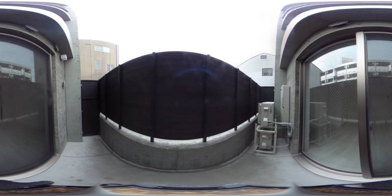 パノラマ画像バルコニー