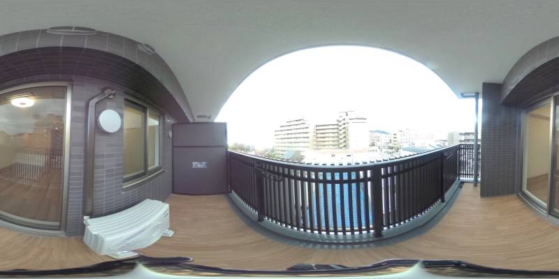 パノラマ画像バルコニー