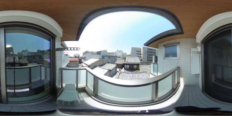 パノラマ画像バルコニー