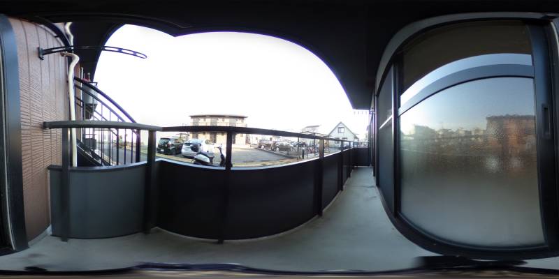 パノラマ画像バルコニー