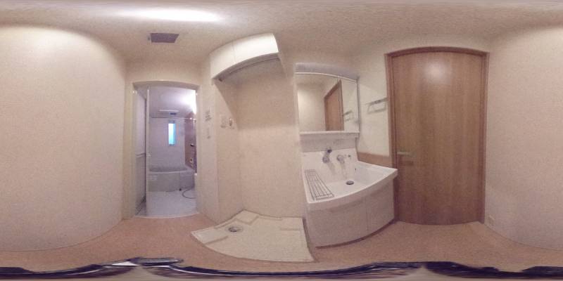 パノラマ画像洗面所