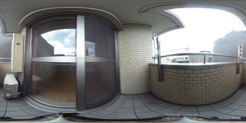 パノラマ画像バルコニー