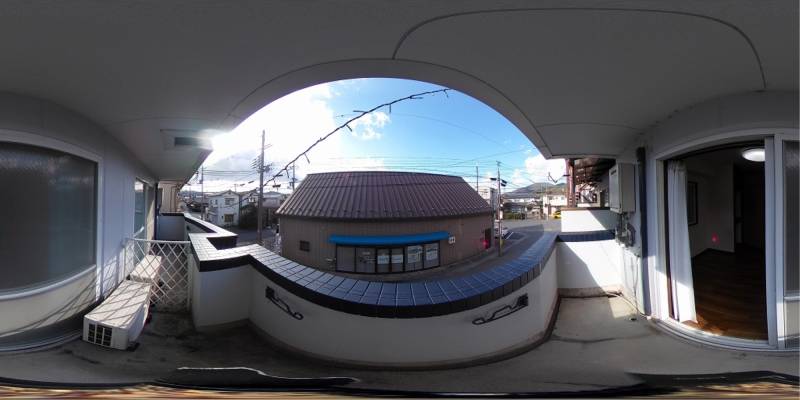 パノラマ画像バルコニー