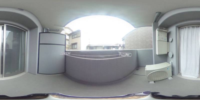 パノラマ画像バルコニー