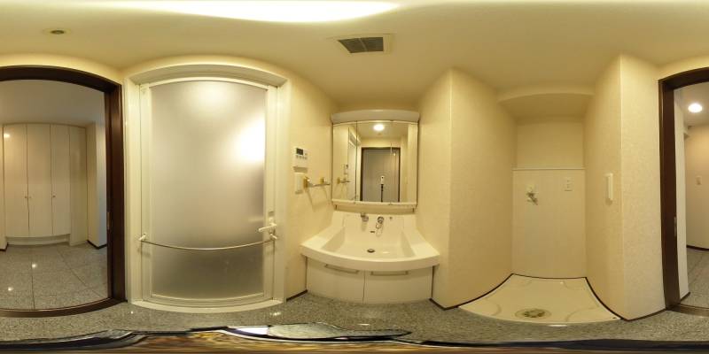 パノラマ画像洗面所