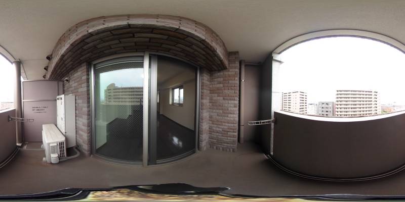 パノラマ画像バルコニー