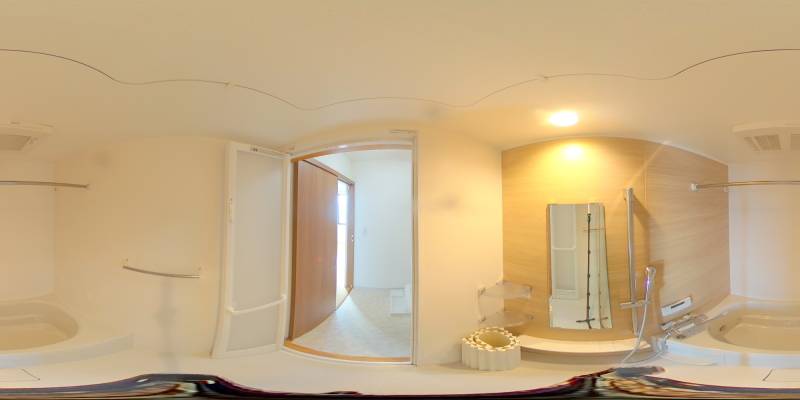 パノラマ画像バスルーム