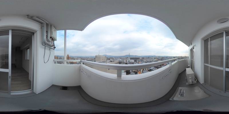 パノラマ画像バルコニー