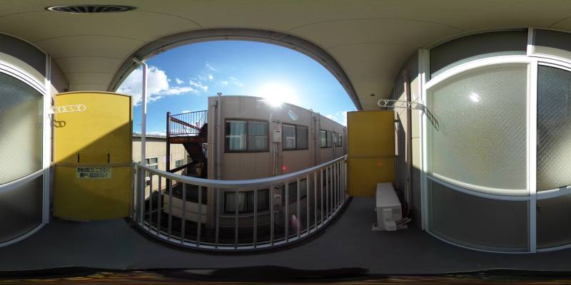 パノラマ画像バルコニー