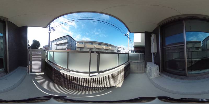 パノラマ画像バルコニー