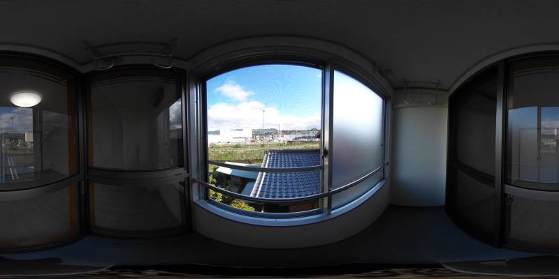 パノラマ画像バルコニー