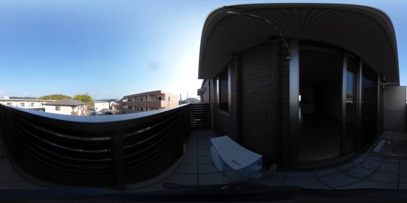 パノラマ画像バルコニー