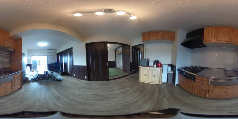 パノラマ画像キッチン