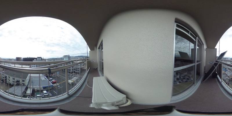 パノラマ画像バルコニー