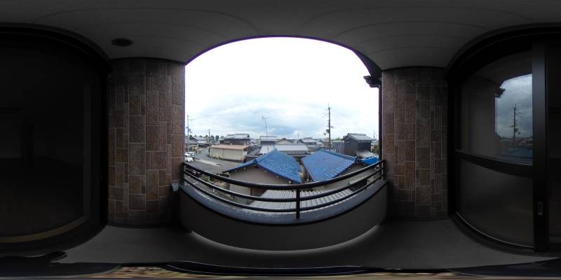 パノラマ画像バルコニー