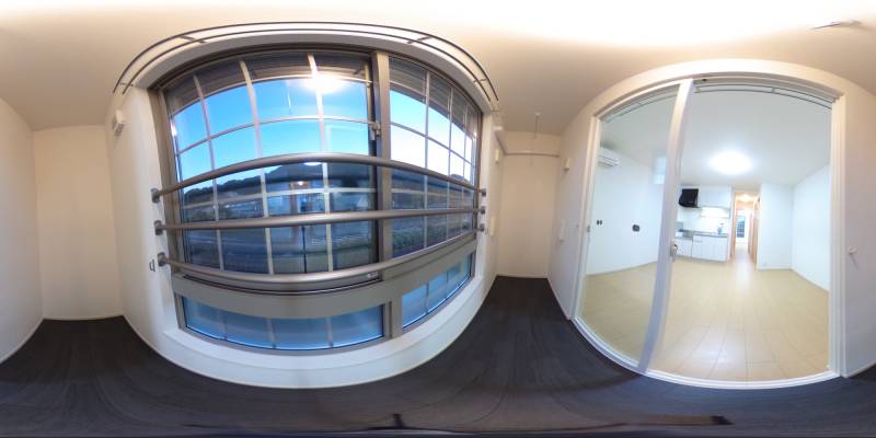 パノラマ画像バルコニー