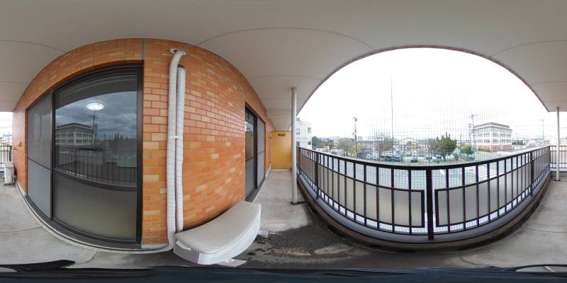 パノラマ画像バルコニー