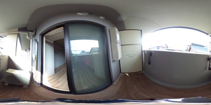 パノラマ画像バルコニー