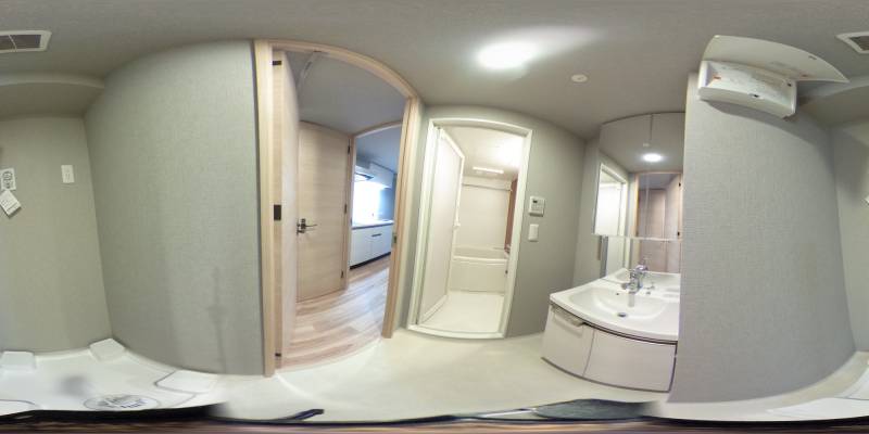 パノラマ画像洗面所