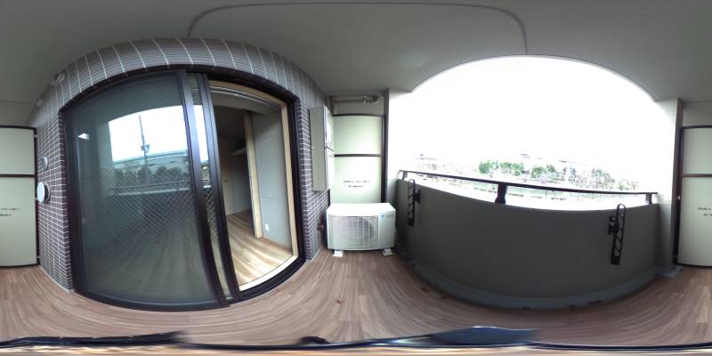 パノラマ画像バルコニー