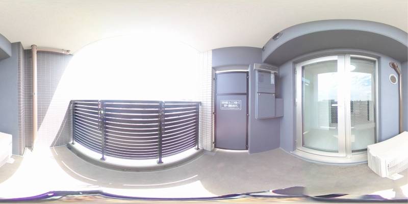 パノラマ画像バルコニー