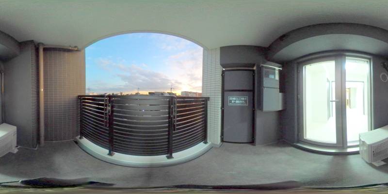 パノラマ画像バルコニー