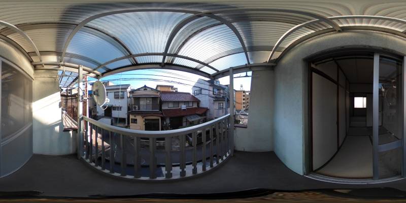 パノラマ画像バルコニー