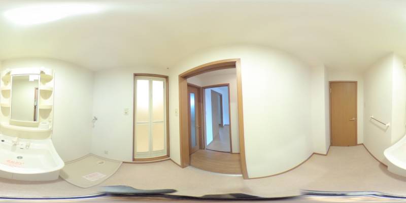 パノラマ画像洗面所