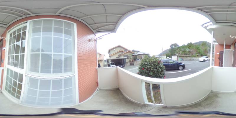 パノラマ画像バルコニー