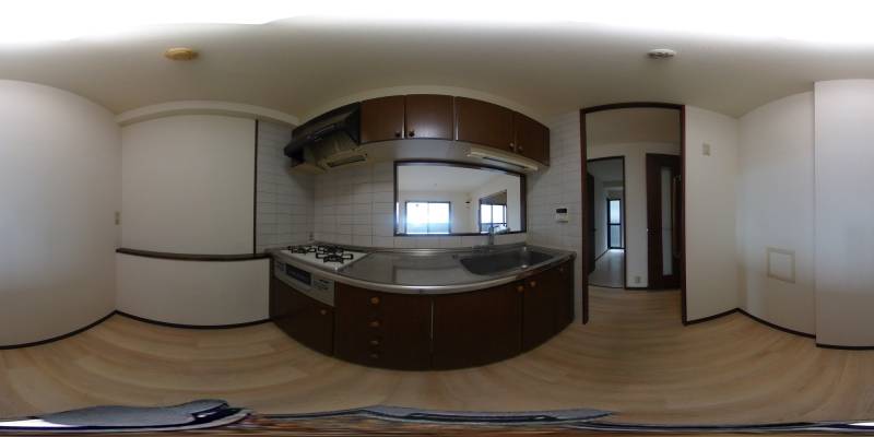 パノラマ画像キッチン