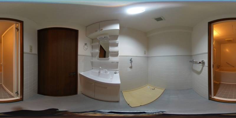 パノラマ画像洗面所