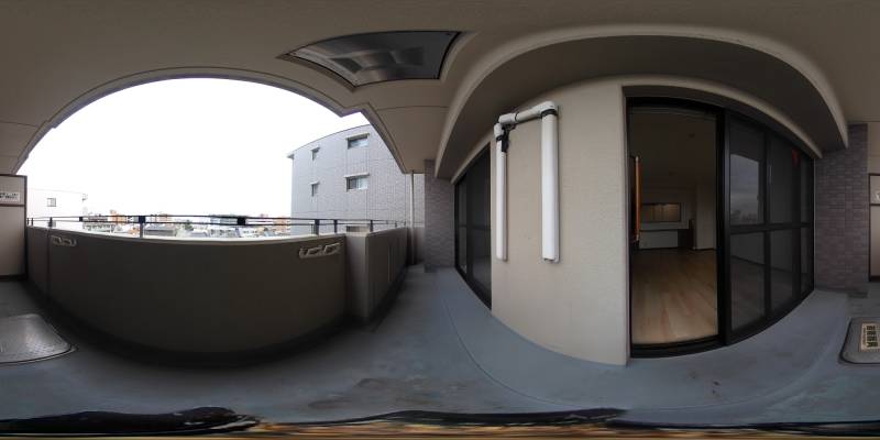 パノラマ画像バルコニー