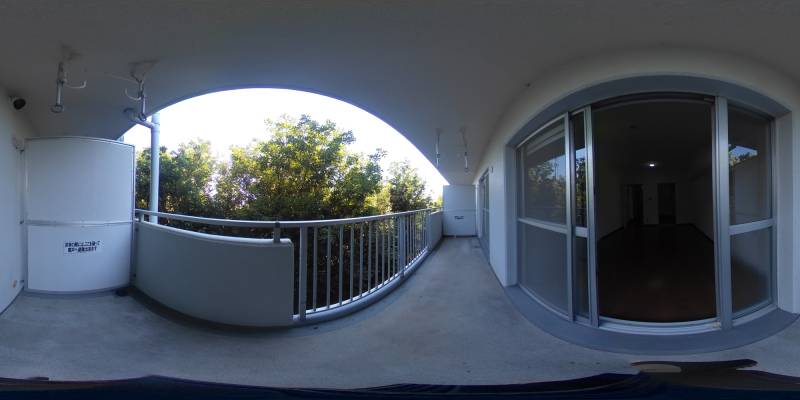 パノラマ画像バルコニー