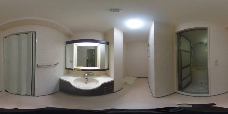 パノラマ画像洗面所