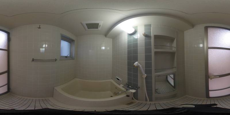 パノラマ画像バスルーム