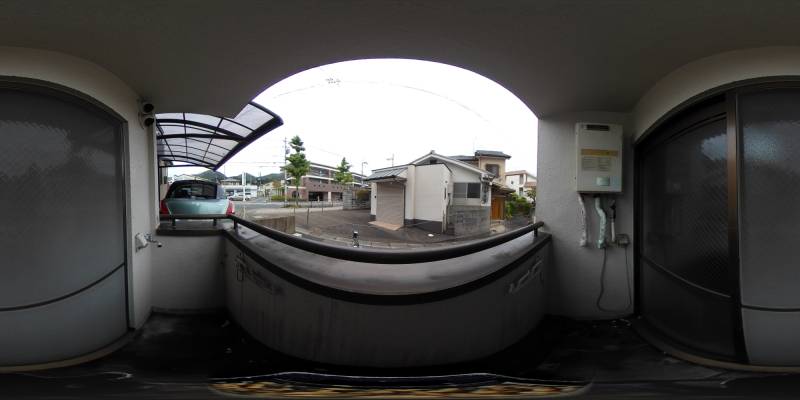 パノラマ画像バルコニー