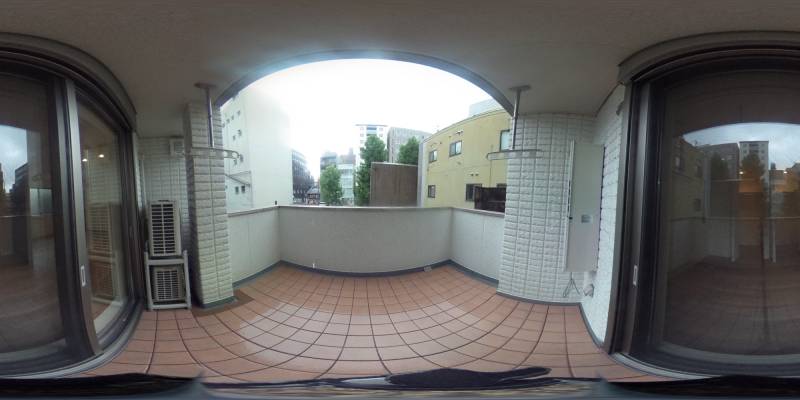 パノラマ画像バルコニー