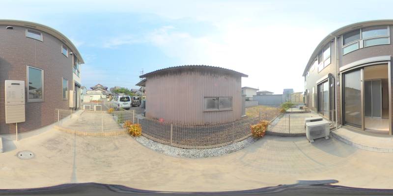 パノラマ画像庭