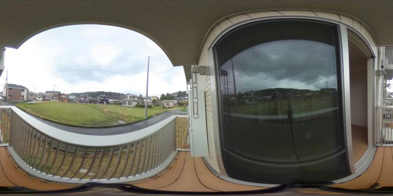 パノラマ画像バルコニー