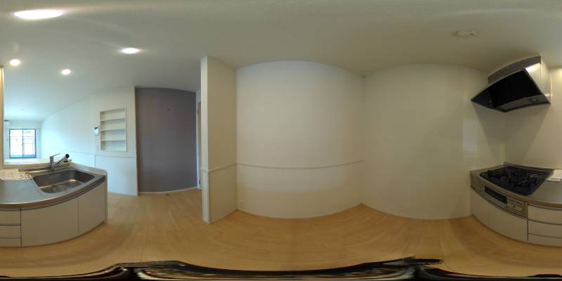 パノラマ画像キッチン