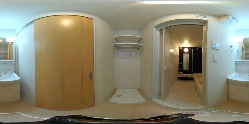 パノラマ画像洗面所