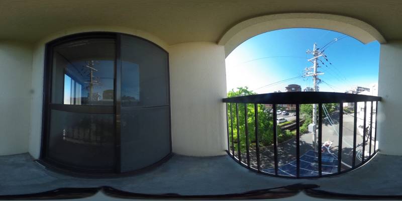 パノラマ画像バルコニー