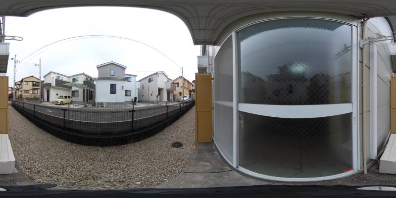 パノラマ画像バルコニー