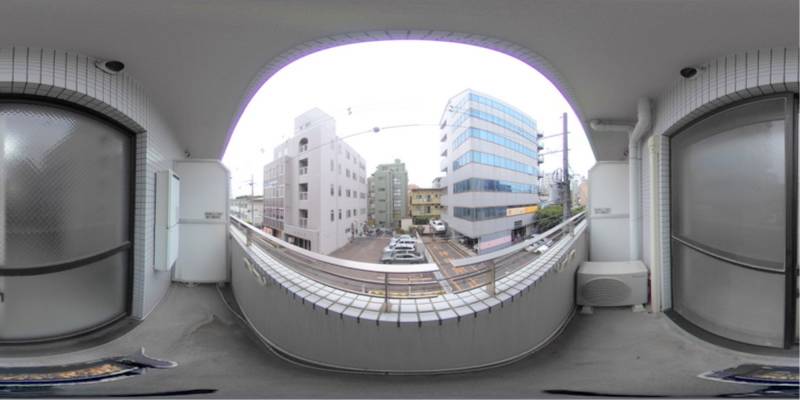 パノラマ画像バルコニー