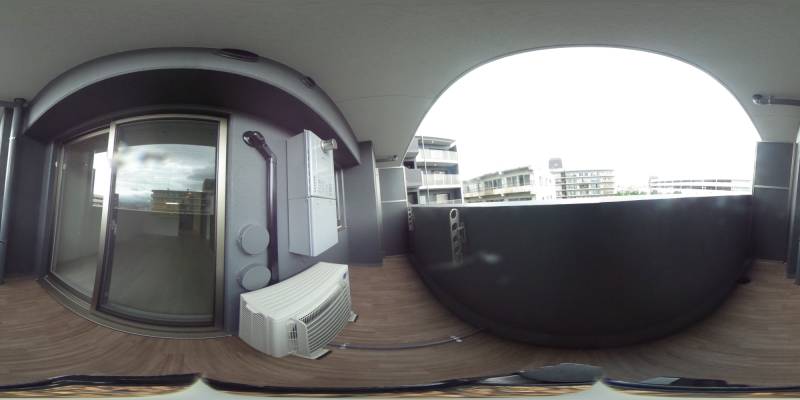 パノラマ画像バルコニー